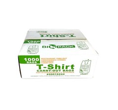 Bags T-Shirt Thank You Plastic Grocery Store Shopping Carry Out Bags 100 PACK