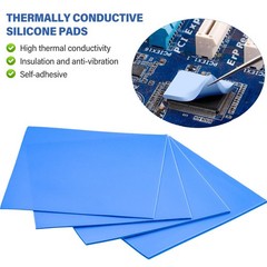 OLCANA 4 Pieces Silicone Thermal Pads 100 x100mm 0.5mm 1mm 1.5mm 2mm Highly…
