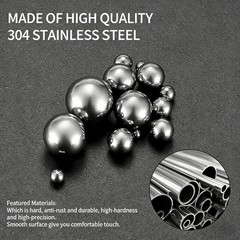 600 Pcs Metric Precision Steel Bearing Balls Assorted Stainless Steel loose Bicy