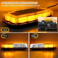 72 LED Roof Top Strobe Light Bar for Tow Trucks & Emergency Vehicles