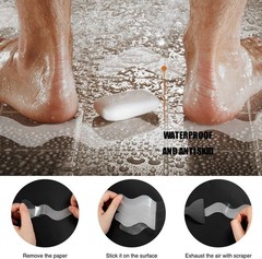 USA Patented Anti Slip Shower Stickers 24 PCS Safety Bathtub Strips Clear
