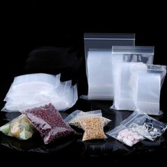 Lot of 100pcs Clear Reclosable Zip lock Plastic Bags 2-MIL Poly Zipper Baggies