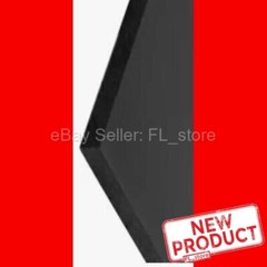 High Density Polyethylene Black Plastic Sheet 1/4″ Thick x 48″ L X 12″ W HDPE
