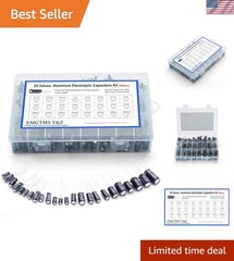 500pcs 24-Value Electrolytic Capacitor Assortment Kit 0.1uF-1000uF | 10V 16V …