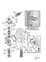 PULSAFEEDER LB64SA-PTC1-XXX PULSAtron Series A Plus Metering Pump (Box Damage)