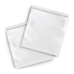 1000 Clear Reclosable Plastic Top Zipper Bags with White Block 3″x 5″ 4 Mil