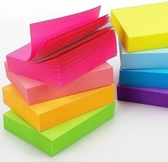 Sticky Notes 1.5×2 inch Bright Colors Self-Stick Pads 8 Pads/Pack 100 Sheets/…