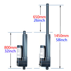 DC 12V Linear Actuator with Remote Optional 3000N 2″~ 40″ 6inch 4in Heavy Duty