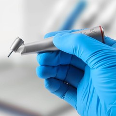 Dental 45 Degree Electric Contra Angle Fiber Optic 1:4.2 Increasing Handpiece