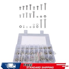 304ss Hex Socket Head Bolts Nuts M3 M4 M5 M6 Lock Washer 1160pcs 6-35mm