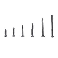 Round Head Truss Head Flat Head Screws Assortment – 485 Pcs #6 #8 #10