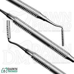 3 Pcs Dental Bone Graft Condenser Plugger 7.25″ Depth Gauge 3.3MM/4MM Smooth Set