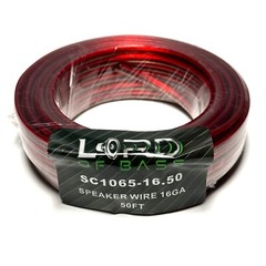 Lord of Bass 16 Gauge 50 Ft Speaker Wire Cable Car Home Audio CCA