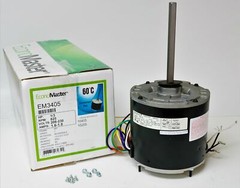 Air Conditioner Condenser Fan Motor 1/3 HP 230 Volts 825 RPM EM-3405