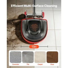 Uimoso Floor Scrubber Machine Cleaner with 3 Pads and Brushes for Polishing