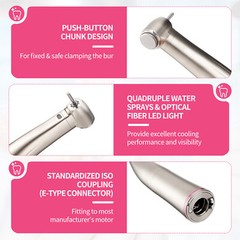Dental Brushless LED Electric Micro Motor 1:1/1:5 Increasing Dental Handpiece US
