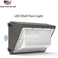 120W Led Wall Pack Light Photocell Dusk to Dawn Outdoor Security Wallpack 5000K