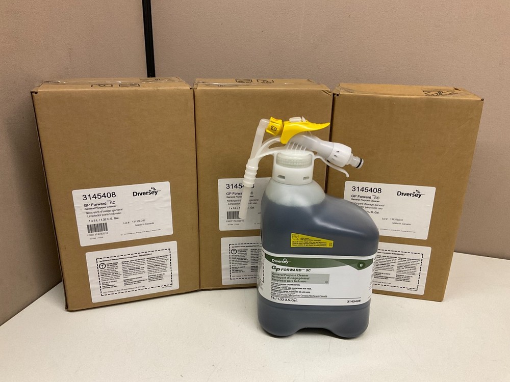 LOT of 3 5L Bottle Diversey GP Forward SC Concentrated Cleaner 3145408