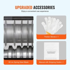Efficient Motorized Wire Stripping Tool with Depth Gauge for Copper Recycling