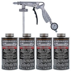 Rubberized Undercoating Spray Kit, 4-Pack=