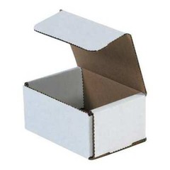 Zoro Select M432 Corrugated Mailers, 4″ X 3″ X 2″, White, 50/Bundle