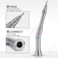 Dental 20 Degree Straight Head 1:1 Direct Drive Surgical Contra Angle BY