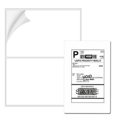 100-20000 Premium 8.5×5.5 Round Corner Shipping Labels Half Sheet Self Adhesive