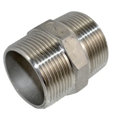 1/8″-3″ 1″ 1/2″ Male Pipe Fitting Hex Nipple NPT Stainless Steel SS304 connector