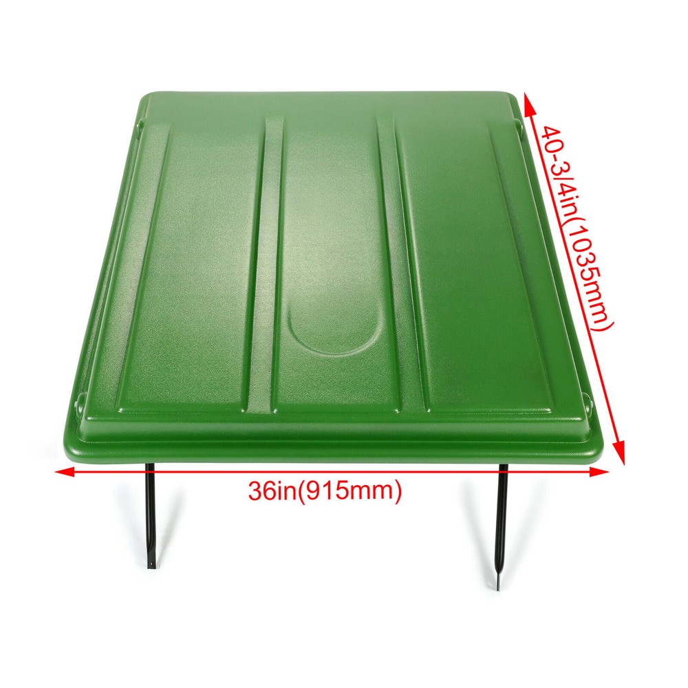 Green/White Universal Tractor Lawn Mower Top Canopy For 2″ x 2″ or 2″ x 3″ ROPS
