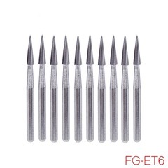 5 Pcs/Pack Dental Finishing Polishing Safe End Taper FG Carbide Burs ET6/ET9