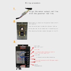 Reversible AC Gear Motor Electric Variable Speed Controller 27 RPM/MIN 1:50 110V