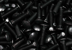 (10) Grade 8 Carriage Head Bolts 5/8-11 x 2 Plain Finish Unplated Free Shipping