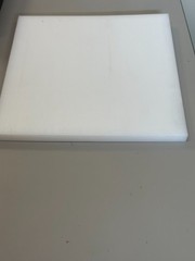 UHMW Polyethylene Plastic Sheets – 12″x12″x1″ Thick – Natural White