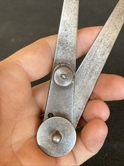 RARE Antique Starrett 6″ Outside Locking Joint Calipers EARLY 1885 DESIGN PATENT