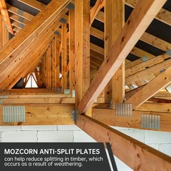 Alloy Steel Truss Brackets 8×10 – 10 Durable Plates for Wood Structure Stability