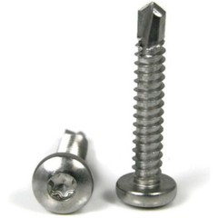 #12 Self Drilling Screws – Stainless Steel Star Drive Pan Head TEK – Select Size