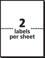 SHIPPING LABELS – Self Adhesive – 8.5 x 5.5 – Pro Office – Industrial Strength