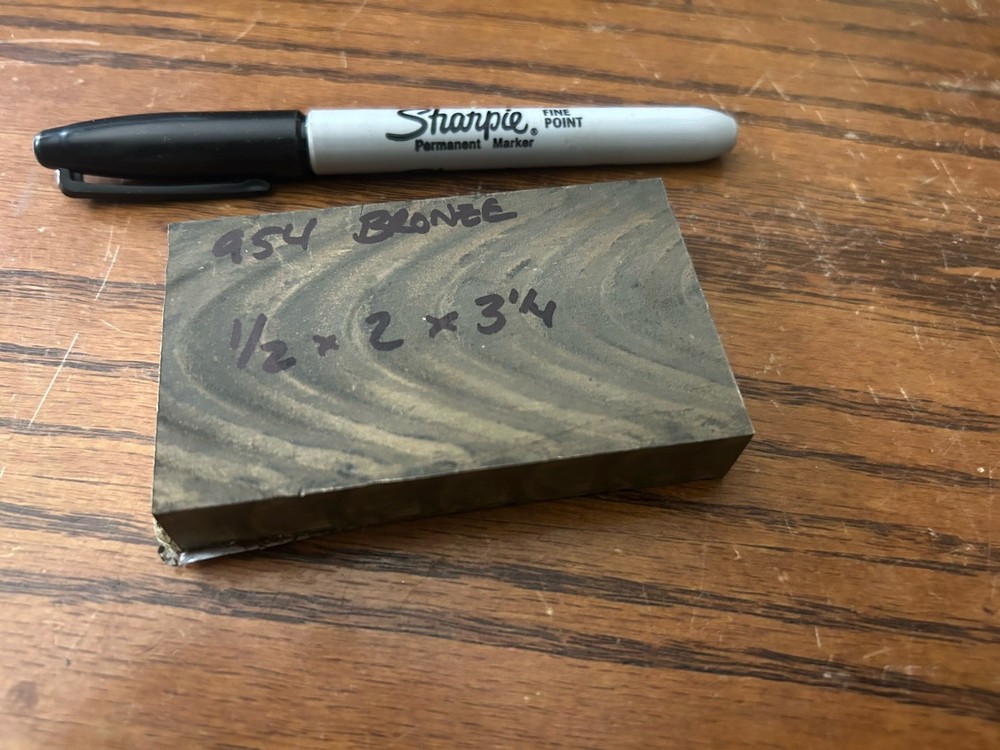 1/2″ x 2″ x 3-1/4″, 954 Bronze Flat Bar