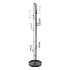 Freestanding Coat Rack Black Clothing Rack Stand Cactus Shape Clothing Stand