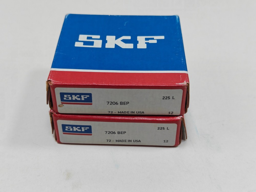 (2PCS) 7206BEP SKF Angular Contact Ball Bearing SKF 7206 BEP 30x62x16mm SKF USA