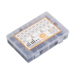 1590Pack M3 Hardware Assortment – Hex Button and Socket Head Bolts Nuts Washers