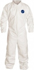DUPONT Disposable Coveralls 25pk Size Large, 1.2 oz, Tyvek TY125SWHLG002500