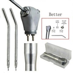 Dental 3-Way Air Water Spray Triple Syringe Handpiece with 2 Nozzles Tips Tubes