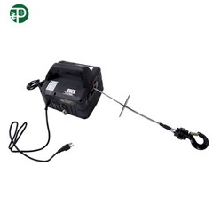 2-in-1 1500W Portable Electric Hoist Power Winch 1100 lbs Wired Remote Control
