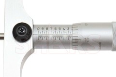 SHARS 0-4″ DEPTH MICROMETER 4″BASE Graduations .001″ Accuracy .0002″ NEW P}