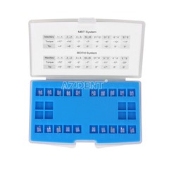 AZDENT Dental Orthodontic Ceramic Clear Brackets Braces MBT/Roth.022 Hooks 3 4 5