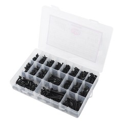 550Pcs 304 Stainless Black Wood Screws, Phillips Pan Head Assortment