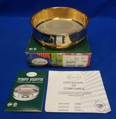 Endecotts 008BAW.150 Stainless Steel Cloth Test Sieve: 8 in dia x 2 in height
