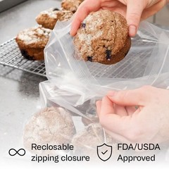 2Mil Clear Zipper Reclosable Jewelry Pill Self Seal Top Zip Lock Plastic Bags