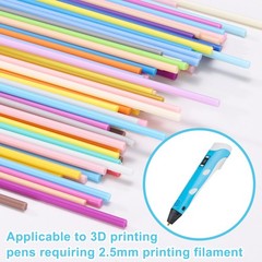 3D Pen Printer Filament Refill, Dark Yellow PCL Eco-Filament Strands Pack of 50